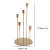 Luxury 5-Head Metal Candle Holder Set