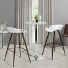 Bak Bar & kitchen Stool-White/Black by Sky Home (Set of 2)