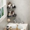 No-Drill Shower Corner Wall Shelf Caddy Set of 2