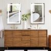 LED Wall Mounted Vanity Mirror w/  Anti-Fog, Dimmable Lights, & Touch Switch (Horizontal/Vertical)