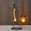 Vintage Western Bamboo-Inspired Candle Holder