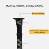 Adjustable White Laundry Pole Coat Rack & Hanger DIY Floor to Ceiling Tension Rod