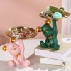 NORTHEUINS Resin Bear Entryway Decoration Figurine