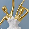 NORTHEUINS Resin Ballet Dancer Figurines