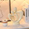 NORTHEUINS Ceramic Abstract Couple Statue