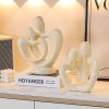NORTHEUINS Ceramic Abstract Couple Statue