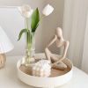 Modern Abstract Thinker Resin Sculpture