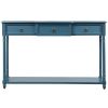 Console Table w/ Drawers & Long Shelf for Entryway