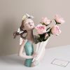 Modern Butterfly Girl Resin Flower Vase Decoration