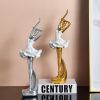 NORTHEUINS Resin Ballet Dancer Figurines