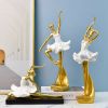 NORTHEUINS Resin Ballet Dancer Figurines