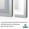 LED Wall Mounted Vanity Mirror w/  Anti-Fog, Dimmable Lights, & Touch Switch (Horizontal/Vertical)