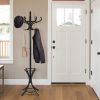 Wooden Umbrella Standing Coat Rack Tree with 12 Hooks