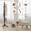 Entryway Adjustable Free Standing Wooden Coat Rack by Yeah Depot