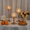Silver/Gold Crystal Pillar Candle Holder