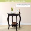 Accent Sofa End Table by Johns Homes (Black/Brown)