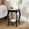 Accent Sofa End Table by Johns Homes (Black/Brown)
