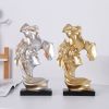 Romantic Resin Couple Mask Kissing Lover Figurines