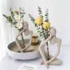 Modern Abstract Thinker Resin Sculpture