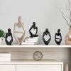 Modern Abstract Thinker Resin Sculpture