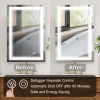 LED Wall Mounted Vanity Mirror w/  Anti-Fog, Dimmable Lights, & Touch Switch (Horizontal/Vertical)