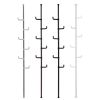 Adjustable White Laundry Pole Coat Rack & Hanger DIY Floor to Ceiling Tension Rod
