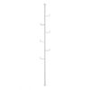 Adjustable White Laundry Pole Coat Rack & Hanger DIY Floor to Ceiling Tension Rod