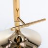 Golden Velvet Swivel Barstools - Set of 2