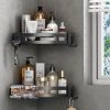 No-Drill Shower Corner Wall Shelf Caddy Set of 2