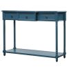 Console Table w/ Drawers & Long Shelf for Entryway