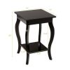 Accent Sofa End Table by Johns Homes (Black/Brown)
