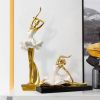NORTHEUINS Resin Ballet Dancer Figurines