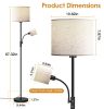 67.32In Mother-Daughter Floor Lamp Set w/ Linen Shade