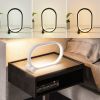 Modern Oval USB Desk Lamp with Dimmable LED