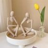Modern Abstract Thinker Resin Sculpture