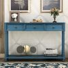 Console Table w/ Drawers & Long Shelf for Entryway