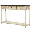 Console Table w/ Drawers & Long Shelf for Entryway