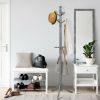 Entryway Height Adjustable Coat Rack with 9 Hooks