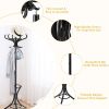 Wooden Umbrella Standing Coat Rack Tree with 12 Hooks