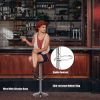 Modern Design Adjustable PU Leather Backless Bar Stools (Set of 2)
