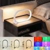 Modern Oval USB Desk Lamp with Dimmable LED