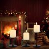 Nordic-Style Metal Pillar Candle Holder Set (3pcs)
