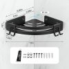 No-Drill Shower Corner Wall Shelf Caddy Set of 2