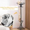 Wooden Umbrella Standing Coat Rack Tree with 12 Hooks