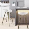 Bak Bar & kitchen Stool-White/Black by Sky Home (Set of 2)
